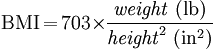 body mass index